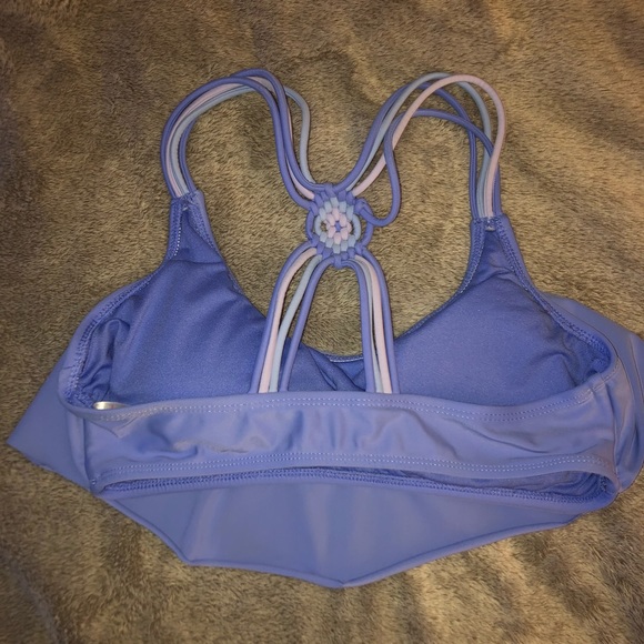 Flouncy blue bikini top - Picture 2 of 3